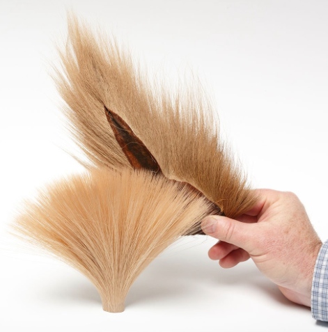 faux bucktail tan color