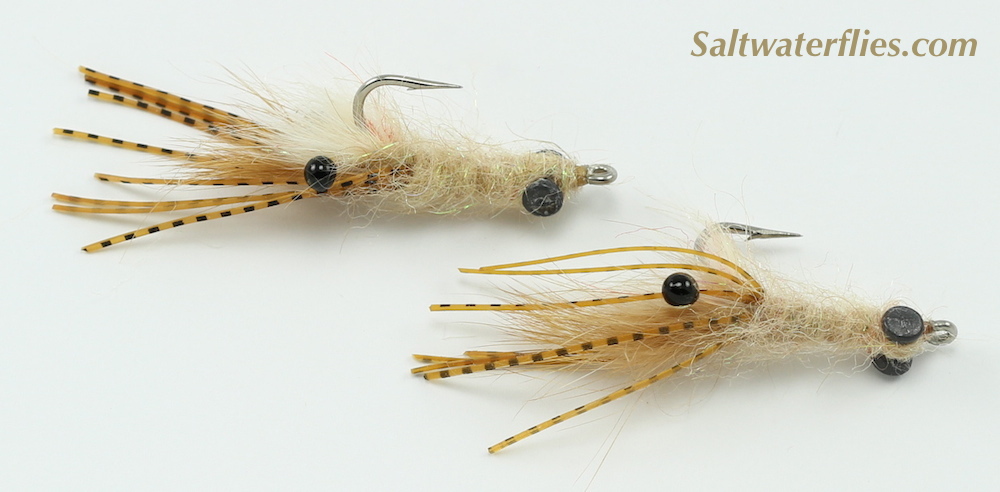 Fur Face Bonefish Shrimp Fly Lead Eye side view