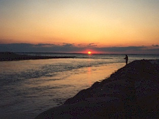 Sunset at Tashmoo inlet